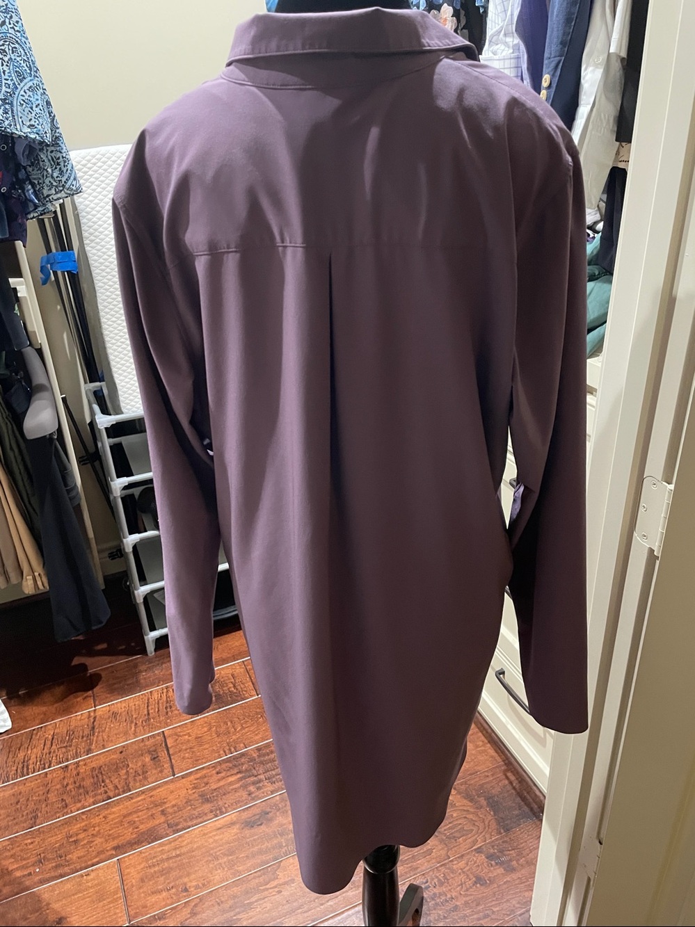 Athleta flowy Purple Long Sleeve (L) Button-Down Shirt, CYA - Picture 5 of 9